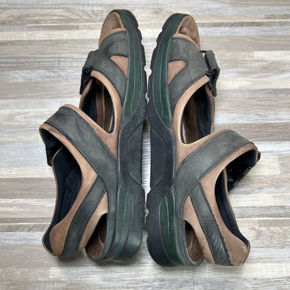 Mephisto Shark Fit Sandals Size EU 43/US 9 Green Brown Leather Nubuck main image 7